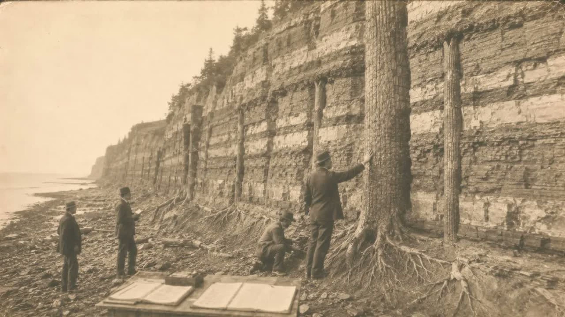 TBA62-The Cliffs Where Whole Trees Stand Upright Inside Solid Rock Nova Scotia - The Buried Archive