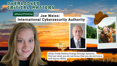 OCM7-Joe Weiss:   International Cybersecurity Authority - Overlooked Critical Matters 
