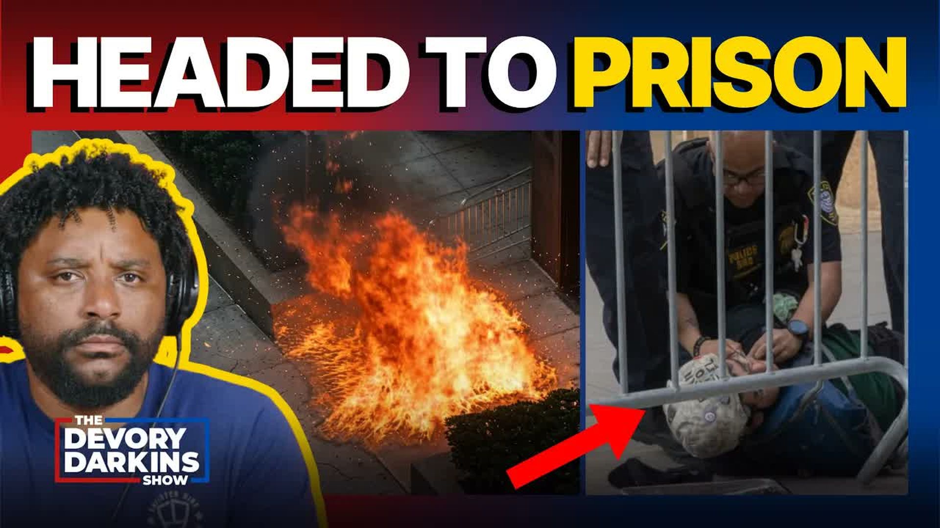 DDS809-Anti-ICE Extremist FIREBOMBS NYC Immigration Court... with immigrants inside - The DeVory Darkins Show
