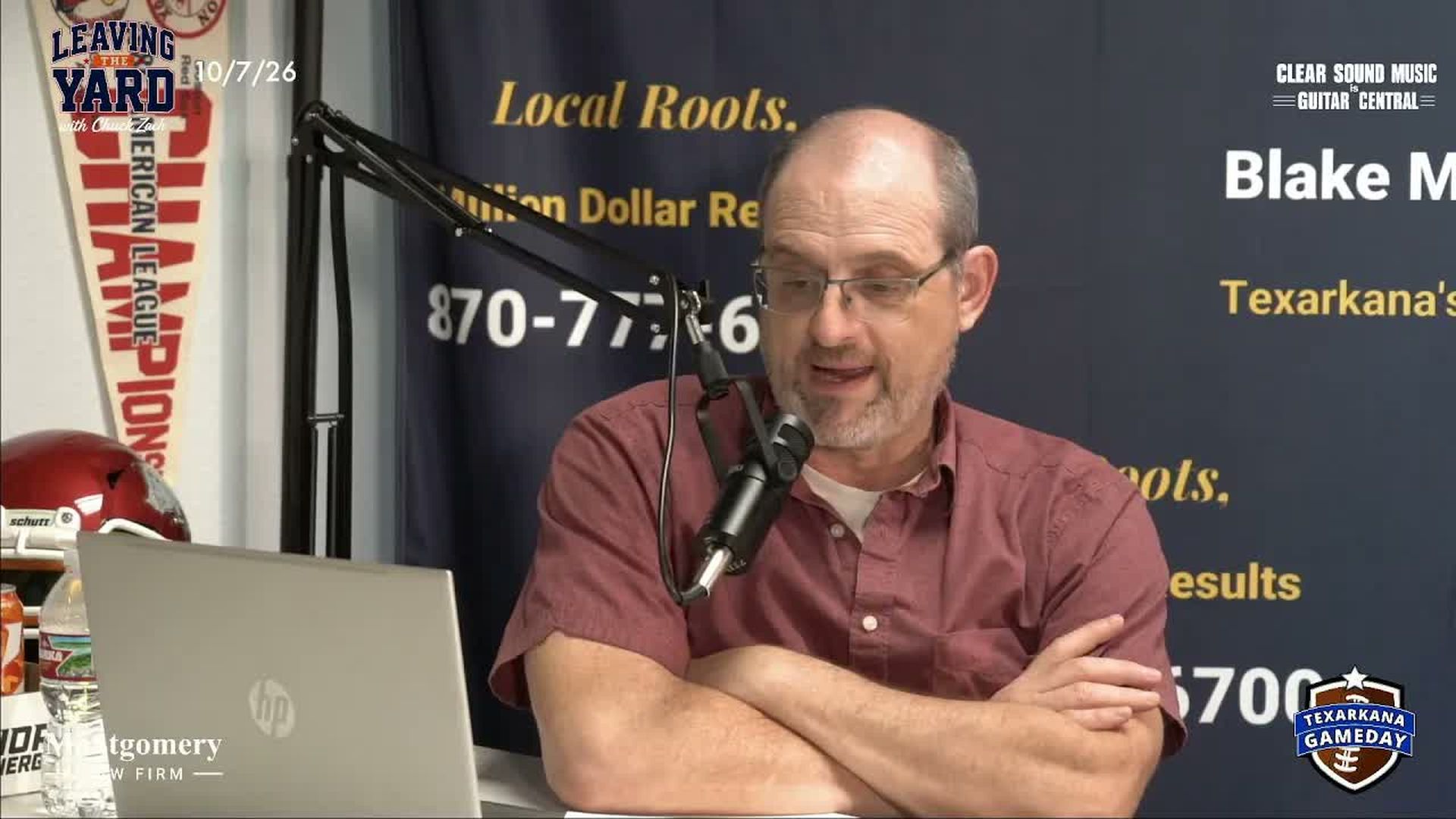 ETG77-Leaving the Yard with Chuck Zach LIVE on Texarkana Gameday 10-7-26 - East Texas Gameday