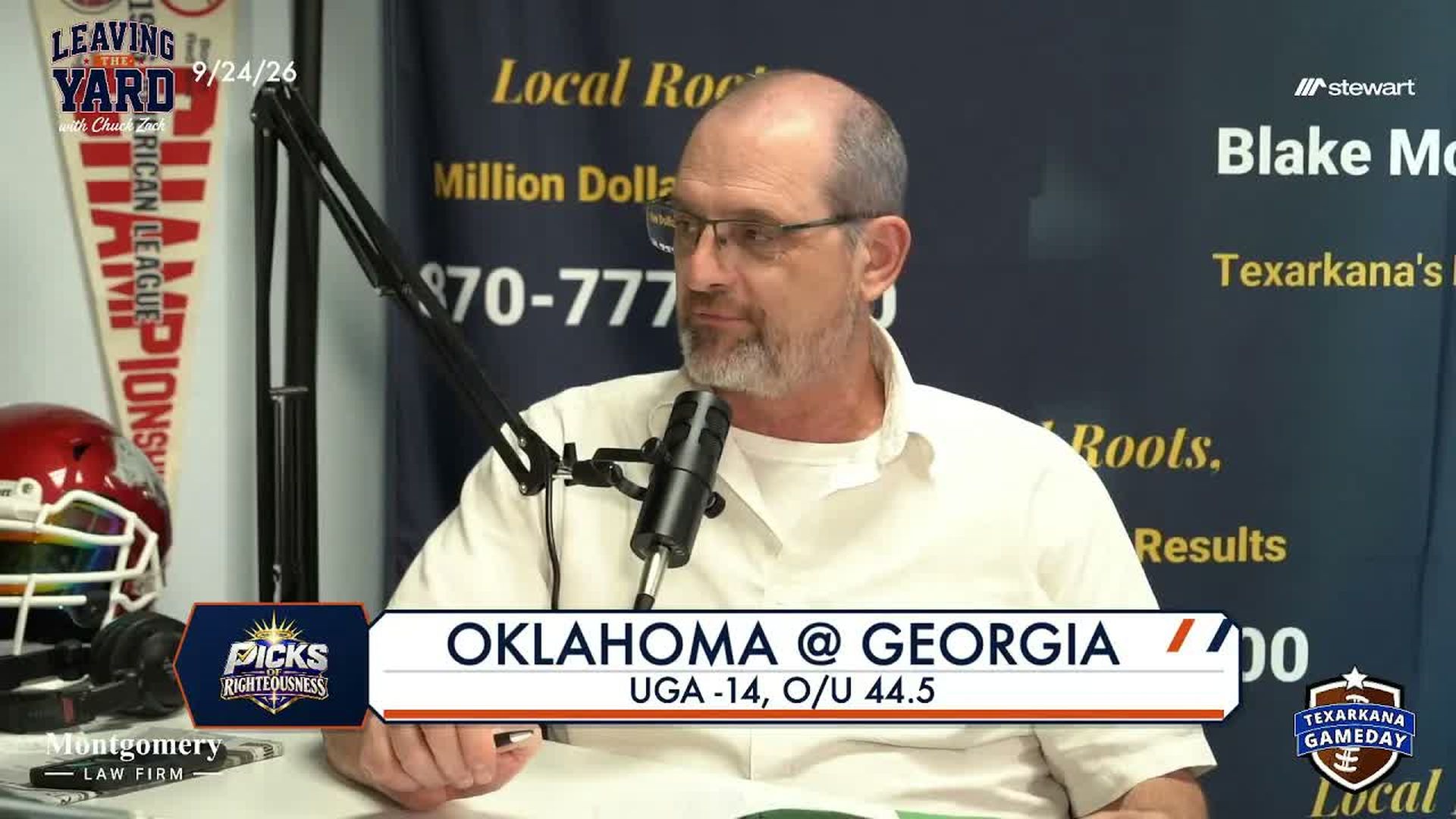 ETG63-Leaving the Yard with Chuck Zach LIVE on Texarkana Gameday 9-24-26 - East Texas Gameday