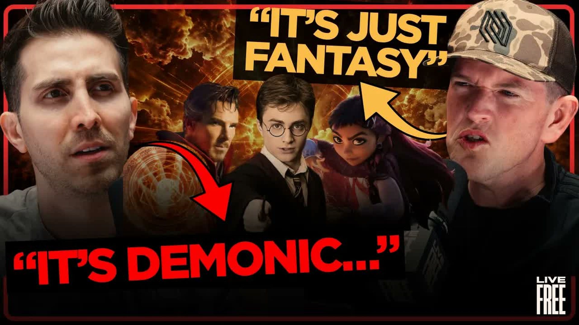 LF54-Pastors DEBATE If Christians Should Watch Movies About WITCHCRAFT MAGIC Live Free - Live Free with Josh Howerton
