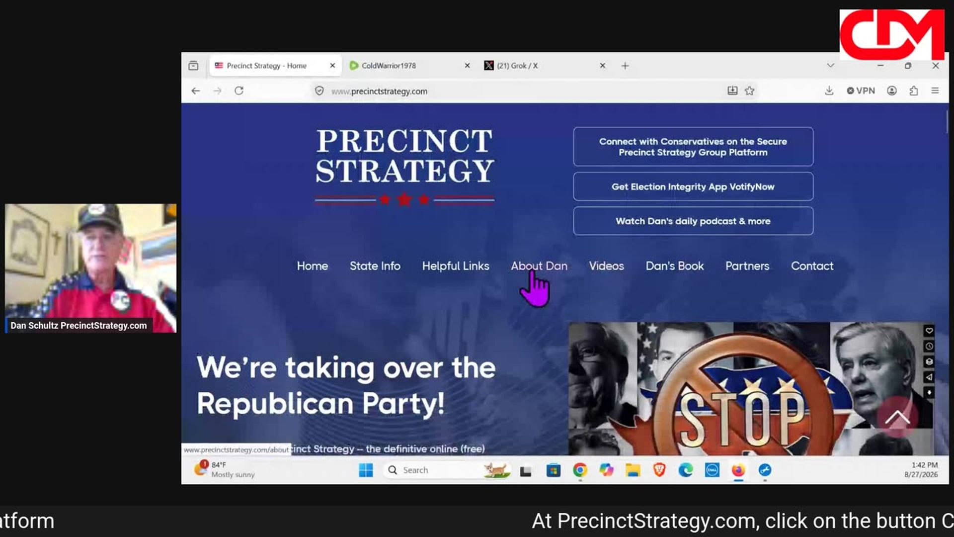 PSD25-Precinct Strategy Conservatives vs RINOs leftists Grok Dan Schultz August 27 2026 - Precinct Strategy with Dan Schultz