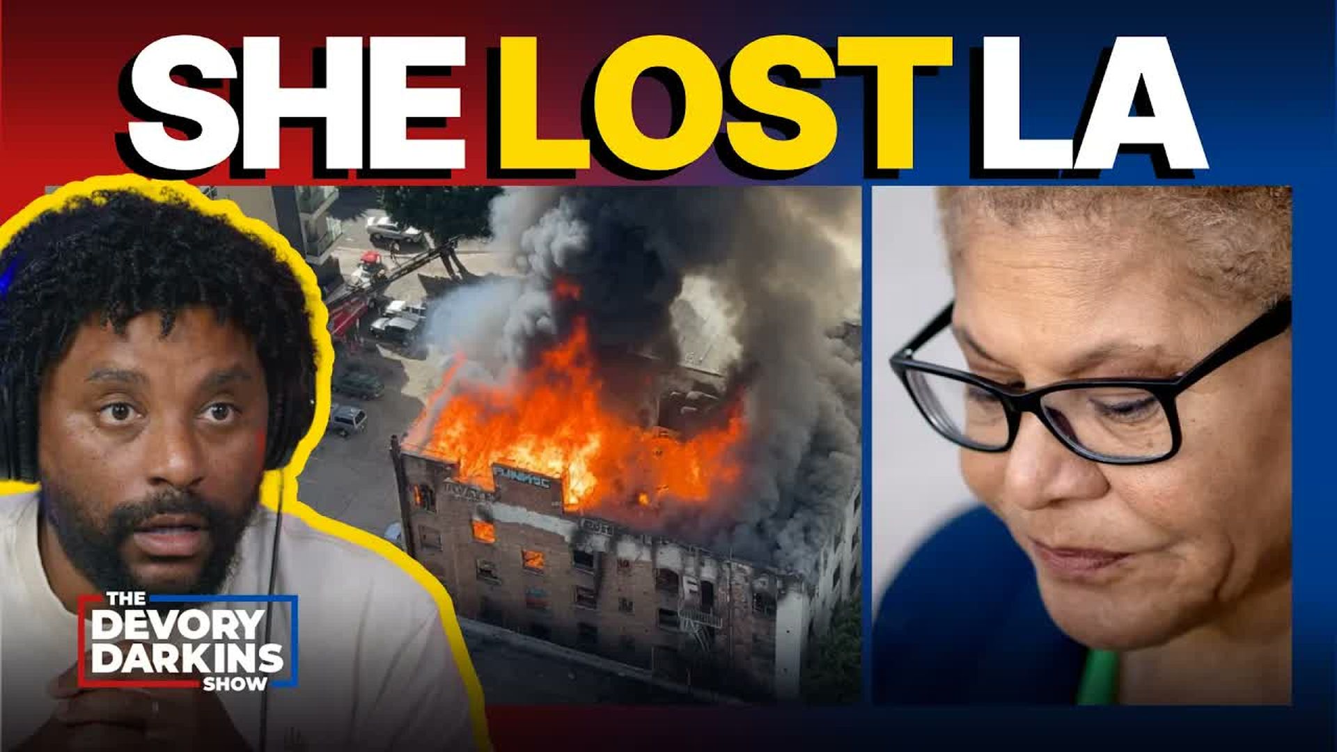 DDS810-Karen Bass BLINDSIDED by BOOS at Concert as LA FALLS APART - The DeVory Darkins Show