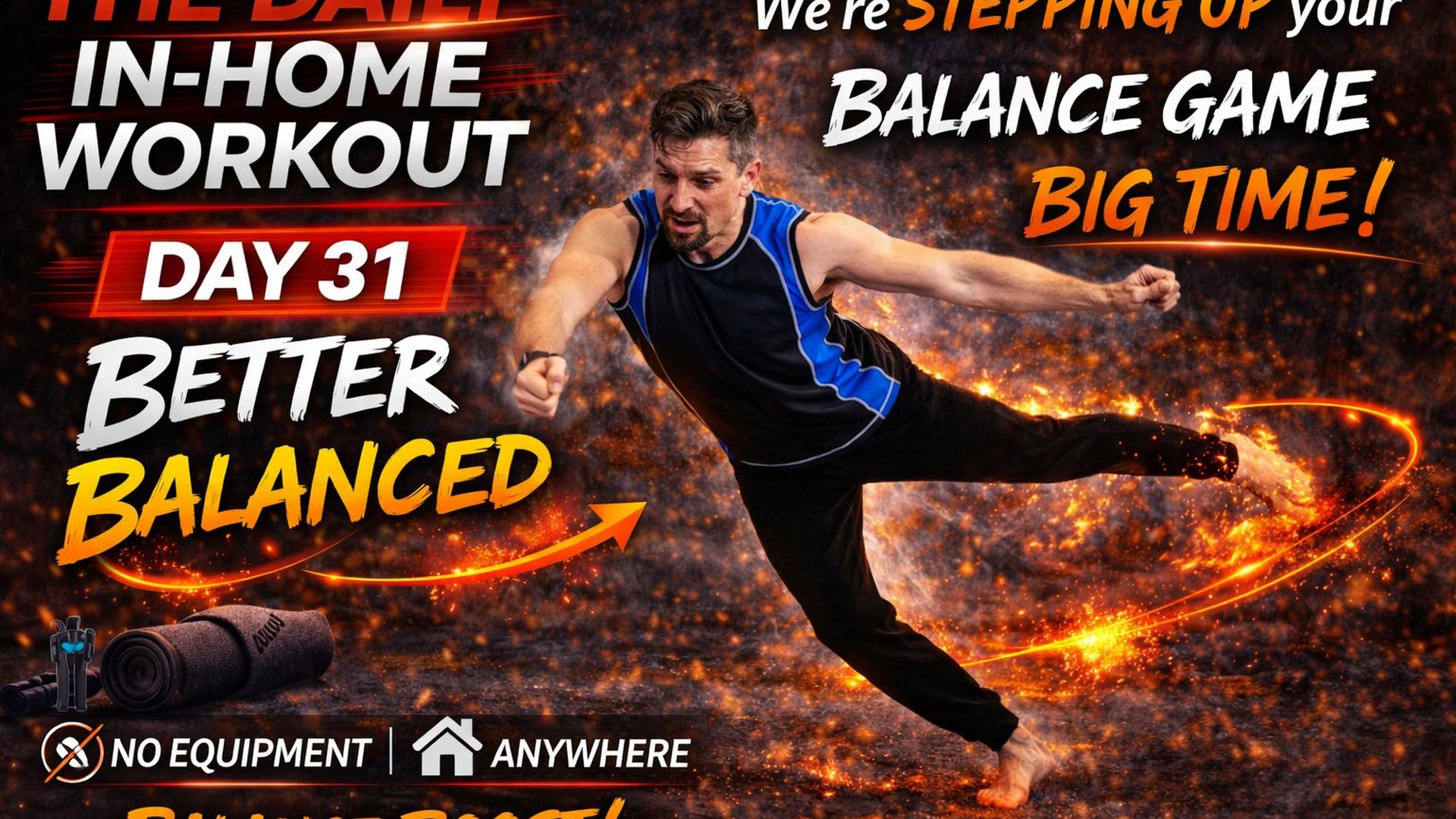 FE33-Day 31 Better Balance Daily In Home Work Out - Fitness Ed - Fitness Ed