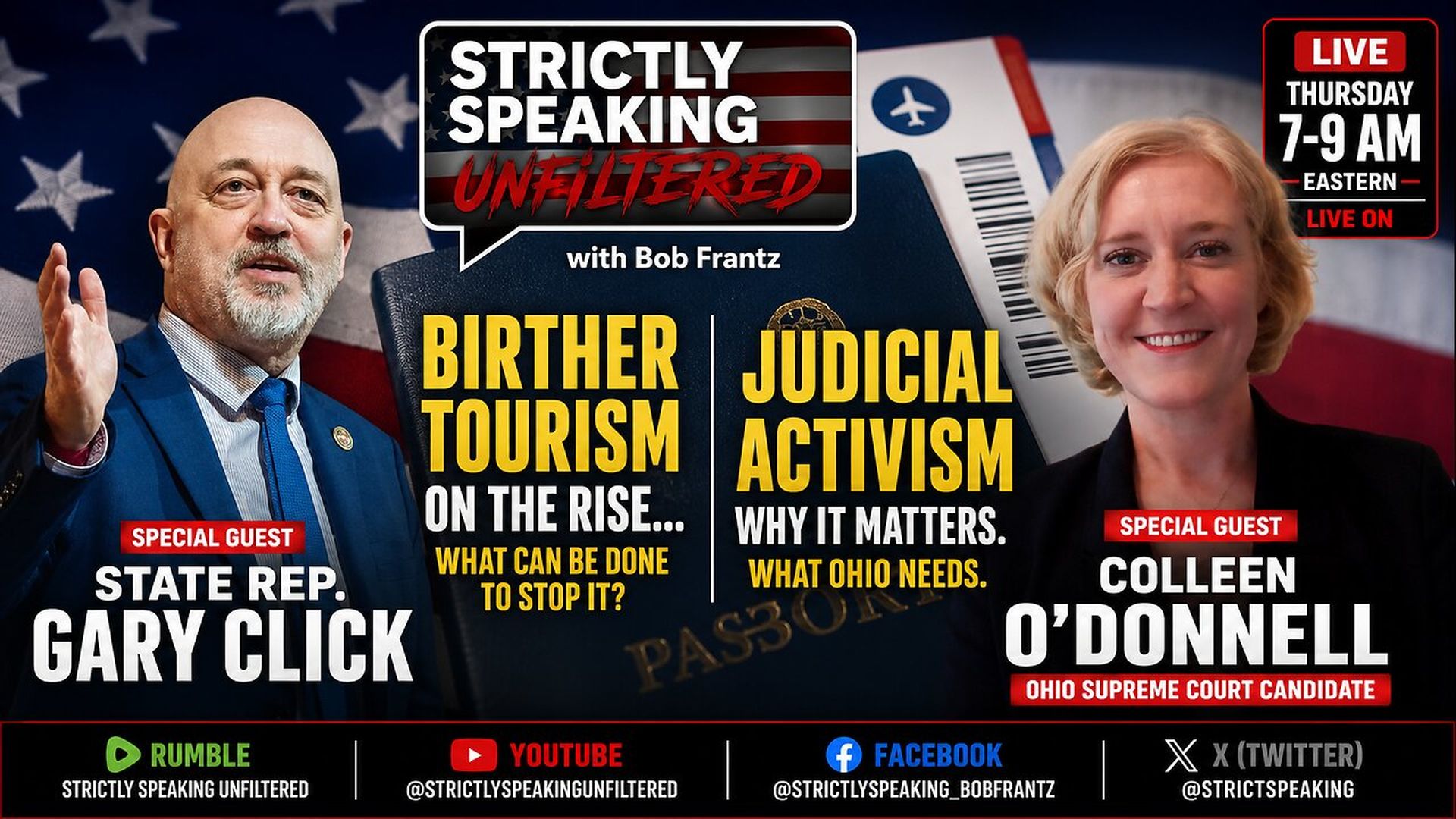 SSU33-7.2.26 - Birther Tourism on the rise amidst judicial activism - Strictly Speaking Unfiltered with Bob Frantz