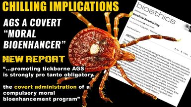 AMT408- REPORT: ALPHA GAL SYNDROME IS A COVERT OBLIGATORY MORAL BIOENHANCER | As a Man Thinketh