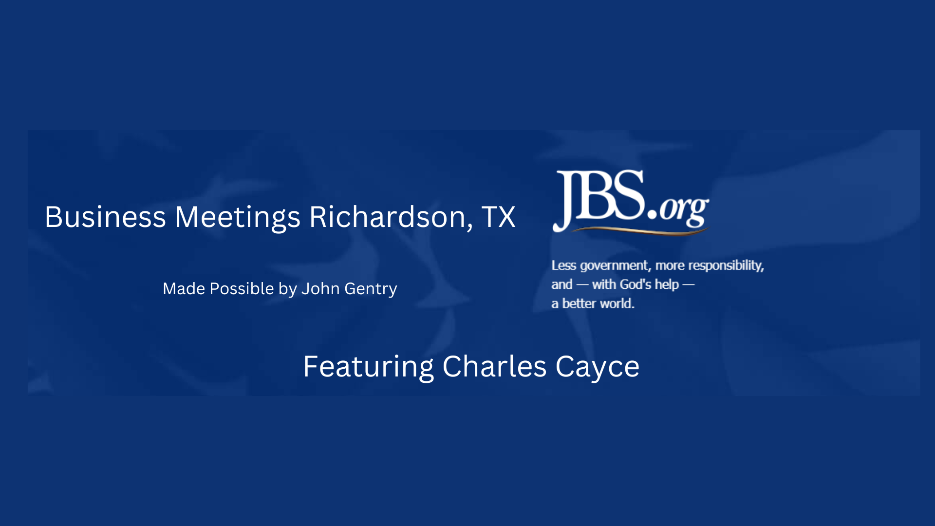 JBSRB5- Communist Manifesto Then & Now - John Birch Society Richardson Business Meeting