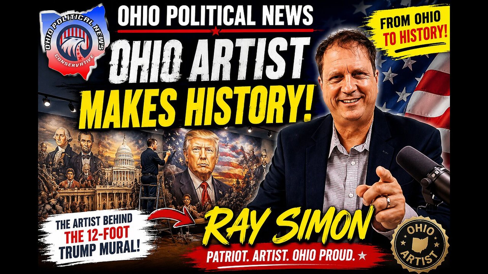 OPN43-Ohio Artist Ray Simon Heads to D.C. as America 250 Spotlight Grows - Ohio Political News