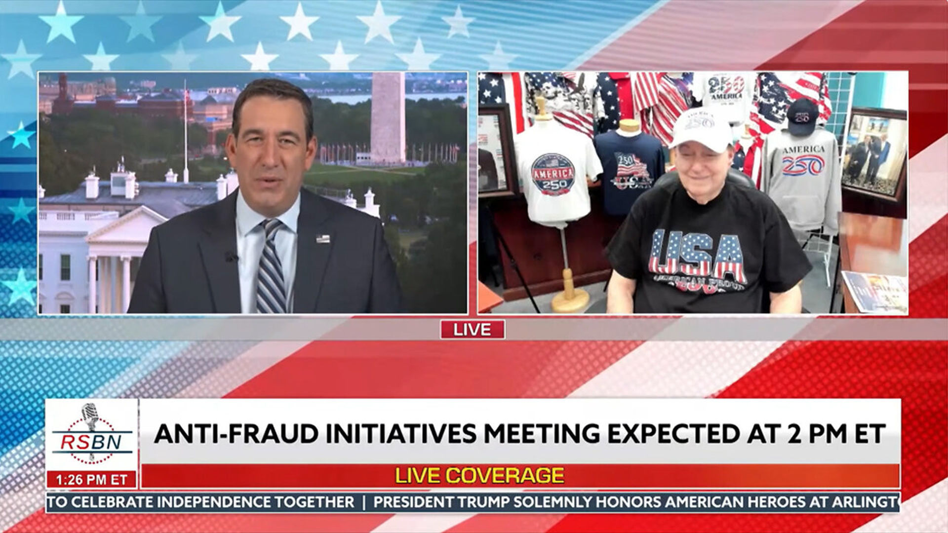 SAE22-ATCH - Flag Shirt CEO Steve Stern Joins RSBN s Matthew Alvarez - Stern American - Election Integrity