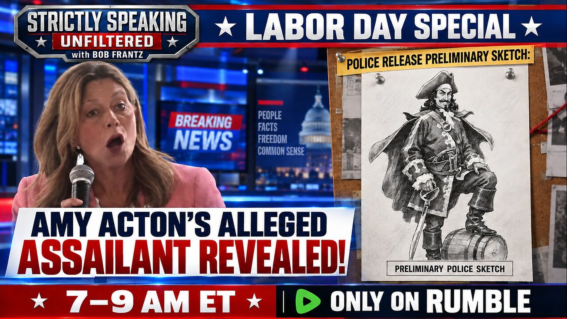 SSU79-Labor Day Special Episode Actons alleged assailant revealed - Strictly Speaking Unfiltered with Bob Frantz