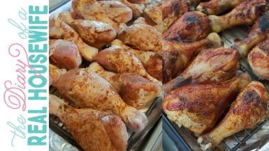 DRH12-Baked BBQ Chicken Drumsticks The Diary of a Real Housewife - Diary of a Real Housewife
