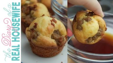 DRH5-Mini Sausage Pancake Muffins The Diary of a Real Housewife - Diary of a Real Housewife
