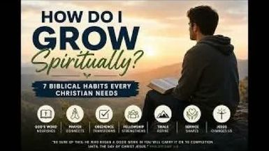 FTR1-How do I grow spiritually 7 Biblical Habits Every Christian Needs To Do - Finish The Race