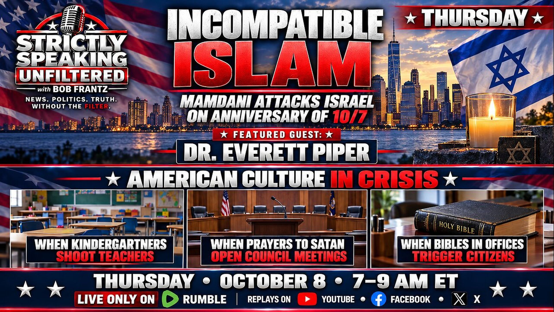 SSU101-American Culture in Crisis Dr Everett Piper joins us to examine - Strictly Speaking Unfiltered with Bob Frantz