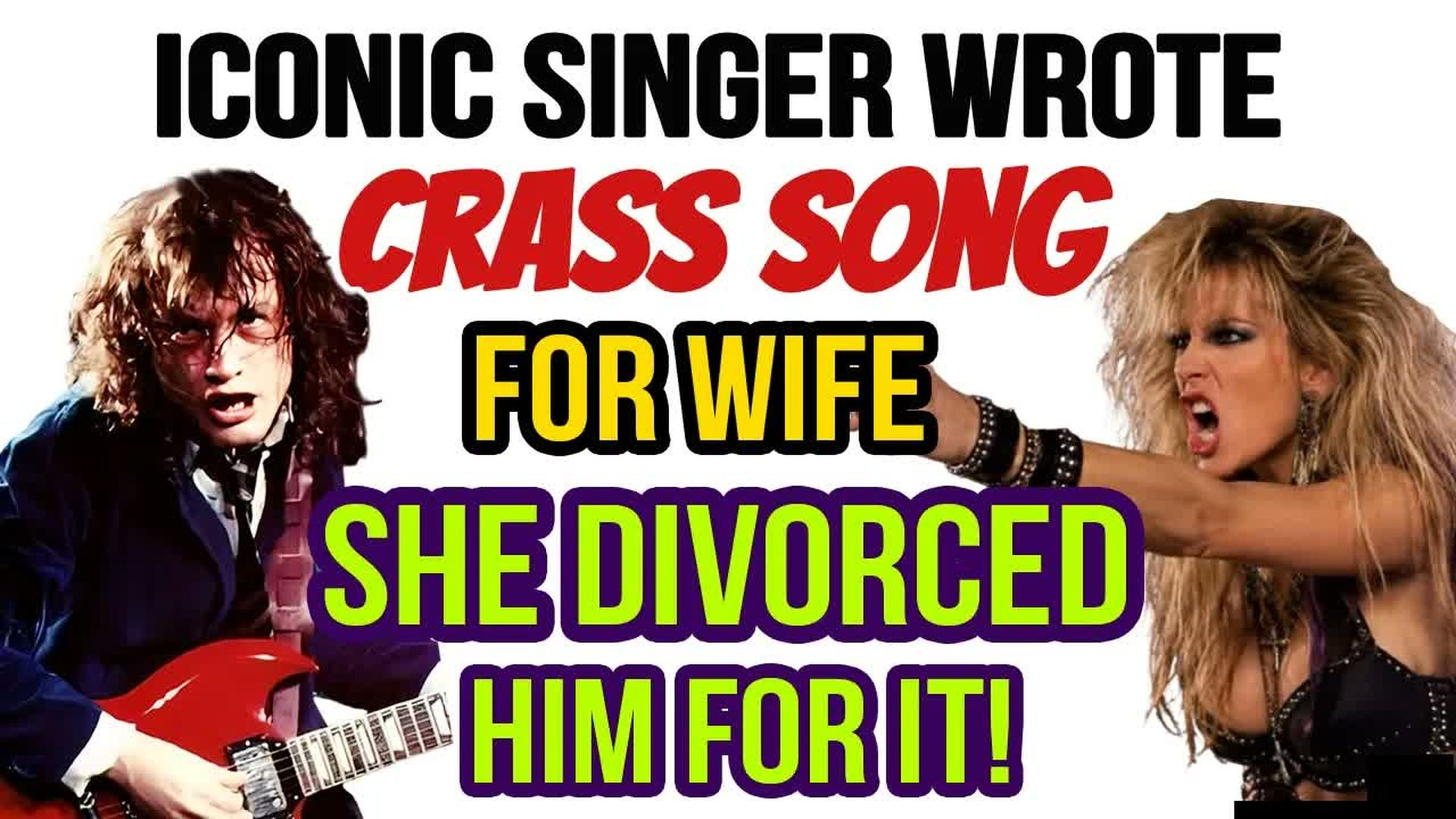 POR17-Iconic Singer Wrote Crass Song About Wife...She Divorced Him Over It Professor of Rock - Professor of Rock