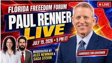 RN227-DOWN TO THE WIRE FLORIDA GOVERNORS RACE Paul Renner LIVE at the Florida Freedom Forum - Steel News With Ann Vandersteel