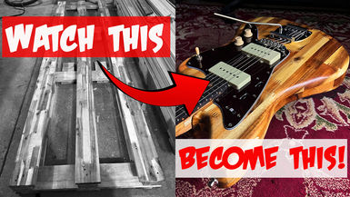 SG2- Turning Junk Into A Guitar, Built From a Shipping Pallet - Skinner Guitars