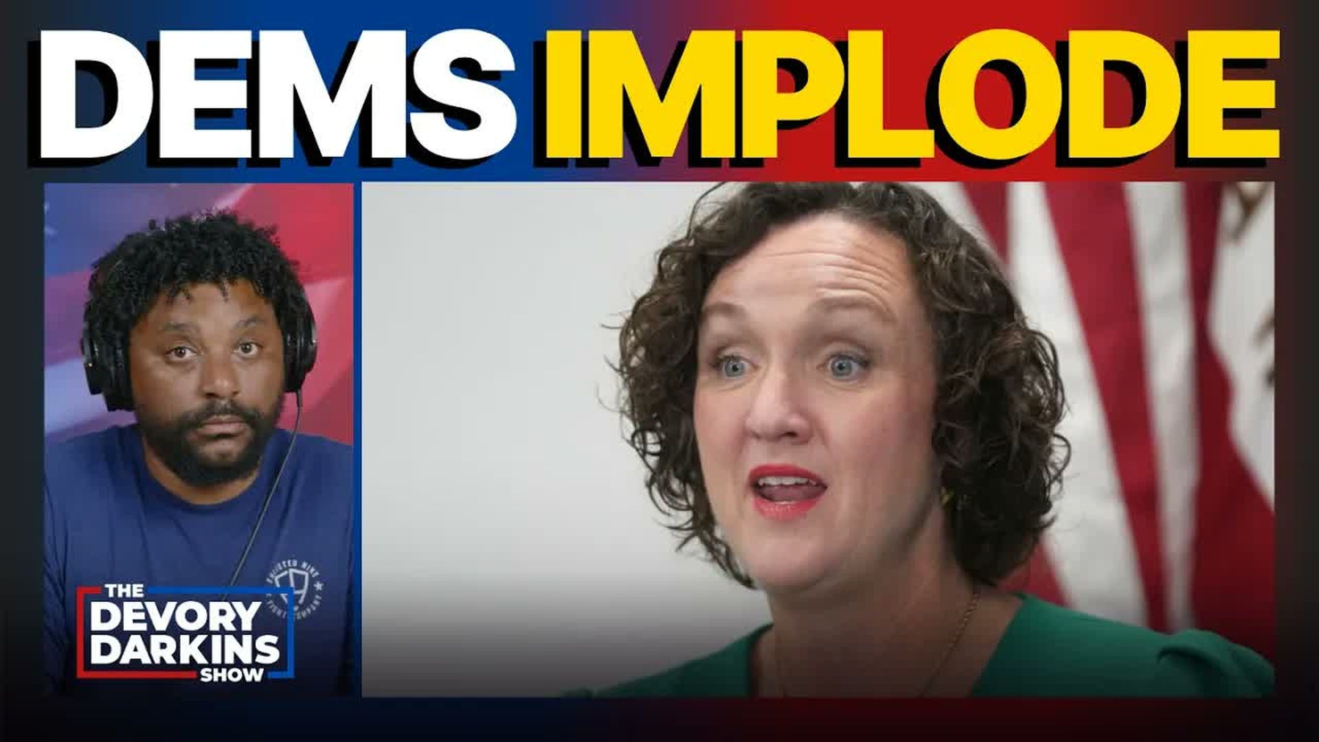 DDS687-Katie Porter IMPLODES during debate as rioters SEIZE New York Synagogue - The DeVory Darkins Show
