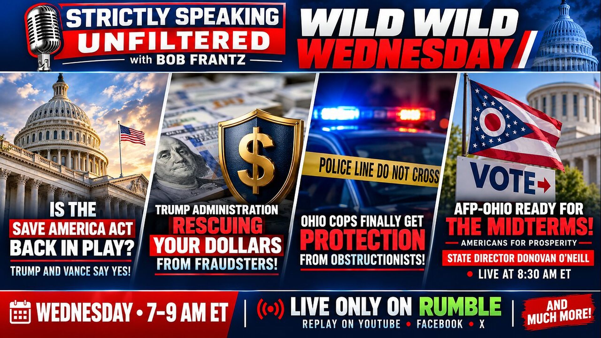 SSU96-Wild Wild Wednesday Is the SAVE America Act back in play For midterms - Strictly Speaking Unfiltered with Bob Frantz