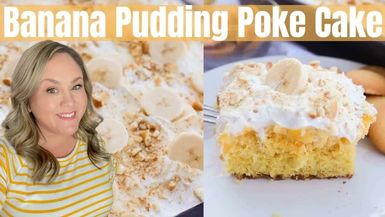 DRH27-Banana Pudding Poke Cake - Diary of a Real Housewife