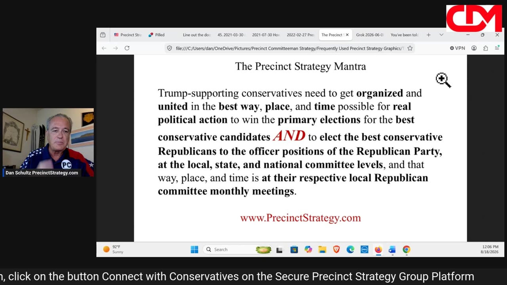 PSD20-Precinct Strategy Making Trump More Powerful Dan Schultz August 18 2026 - Precinct Strategy with Dan Schultz