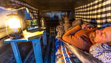 HLS21-My Food Froze Solid - Solo Truck Camping in Winter - High Lonesome Society - Trinity Vandenacre