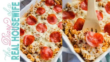 DRH28-Pepperoni Pizza Casserole The Diary of a Real Housewife - Diary of a Real Housewife