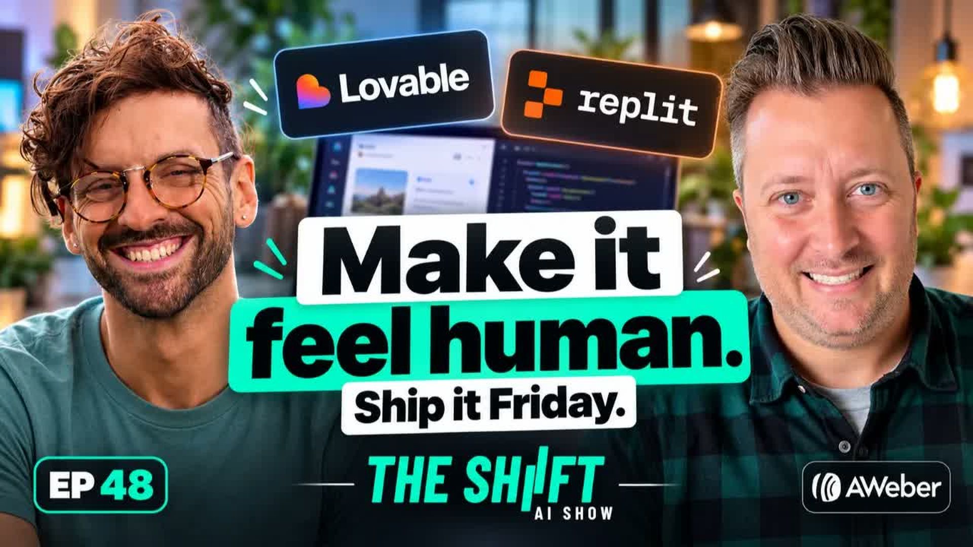 AIS50-Give Your Lovable or Replit Site an AI Scent Makeover The Shift AI Show EP48 - The Shift - AI Show - Powered by AWeber