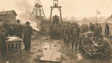 TBA61-259 Men Burned in the Cherry Mine in 1909 Twenty Came Out Eight Days Later - The Buried Archive