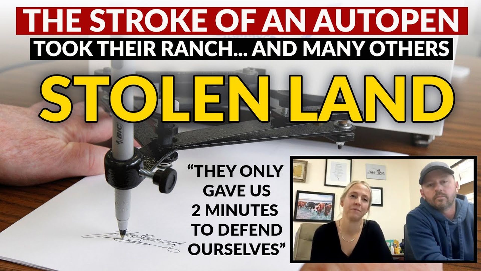 AMT352-THE AUTOPEN TOOK THEIR RANCH... AND MANY OTHERS. They only gave us 2 minutes to defend ourselves - As A Man Thinketh