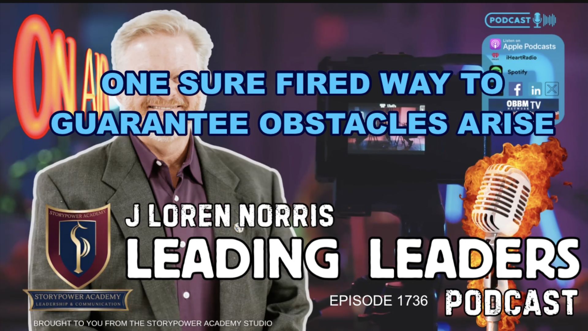 LL1736-ONE SURE FIRED WAY TO GUARANTEE OBSTACLES ARISE - Leading Leaders