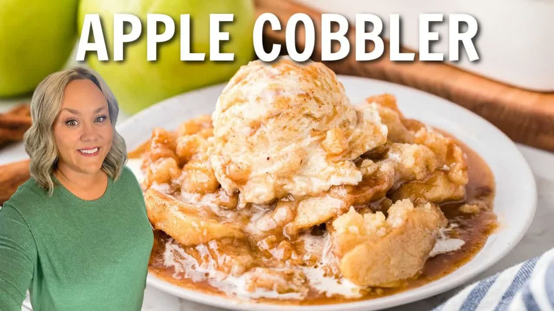 DRH70-Easy Apple Cobbler So simple to make - Diary of a Real Housewife