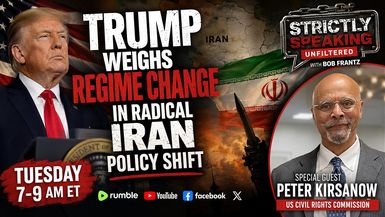 SSU42-SHOCK Policy Shift Trump weighing regime change in Iran - Strictly Speaking Unfiltered with Bob Frantz