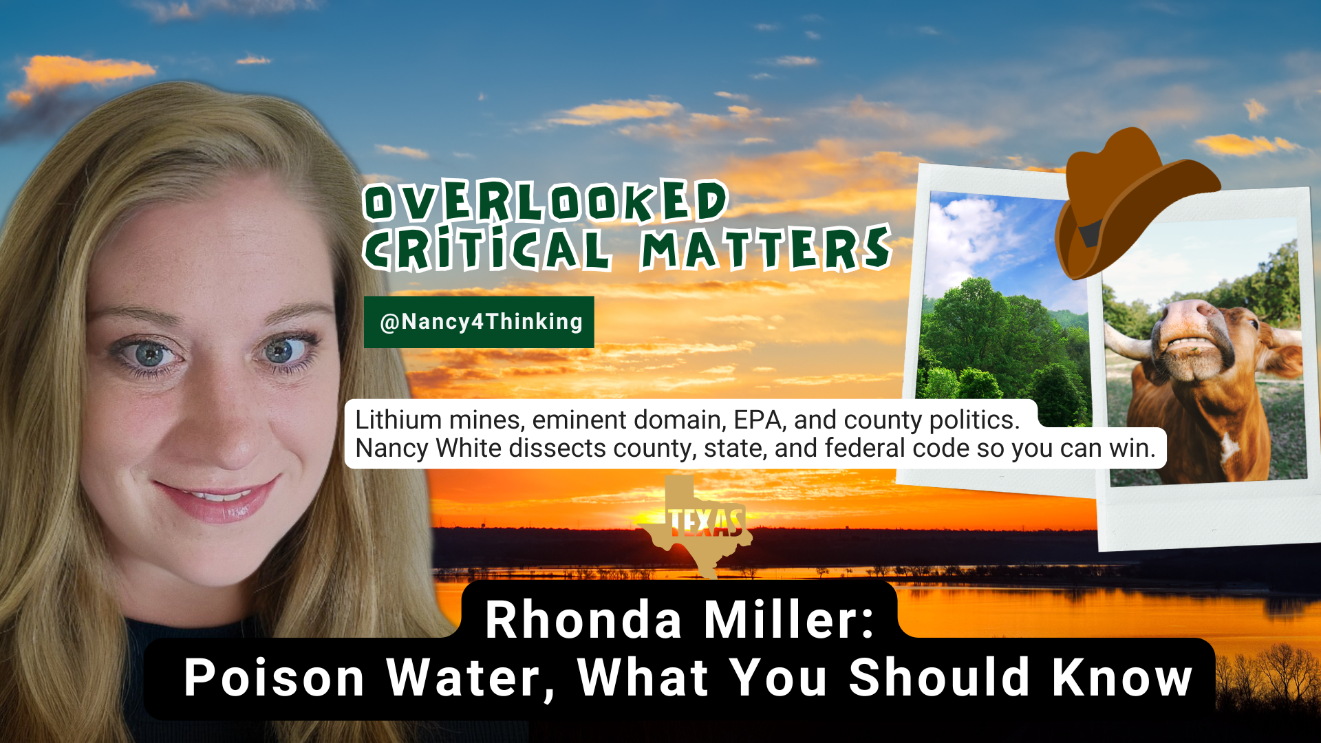 OCM29 - Rhonda Miller, Poison Water Revealed - Overlooked Critical Matters
