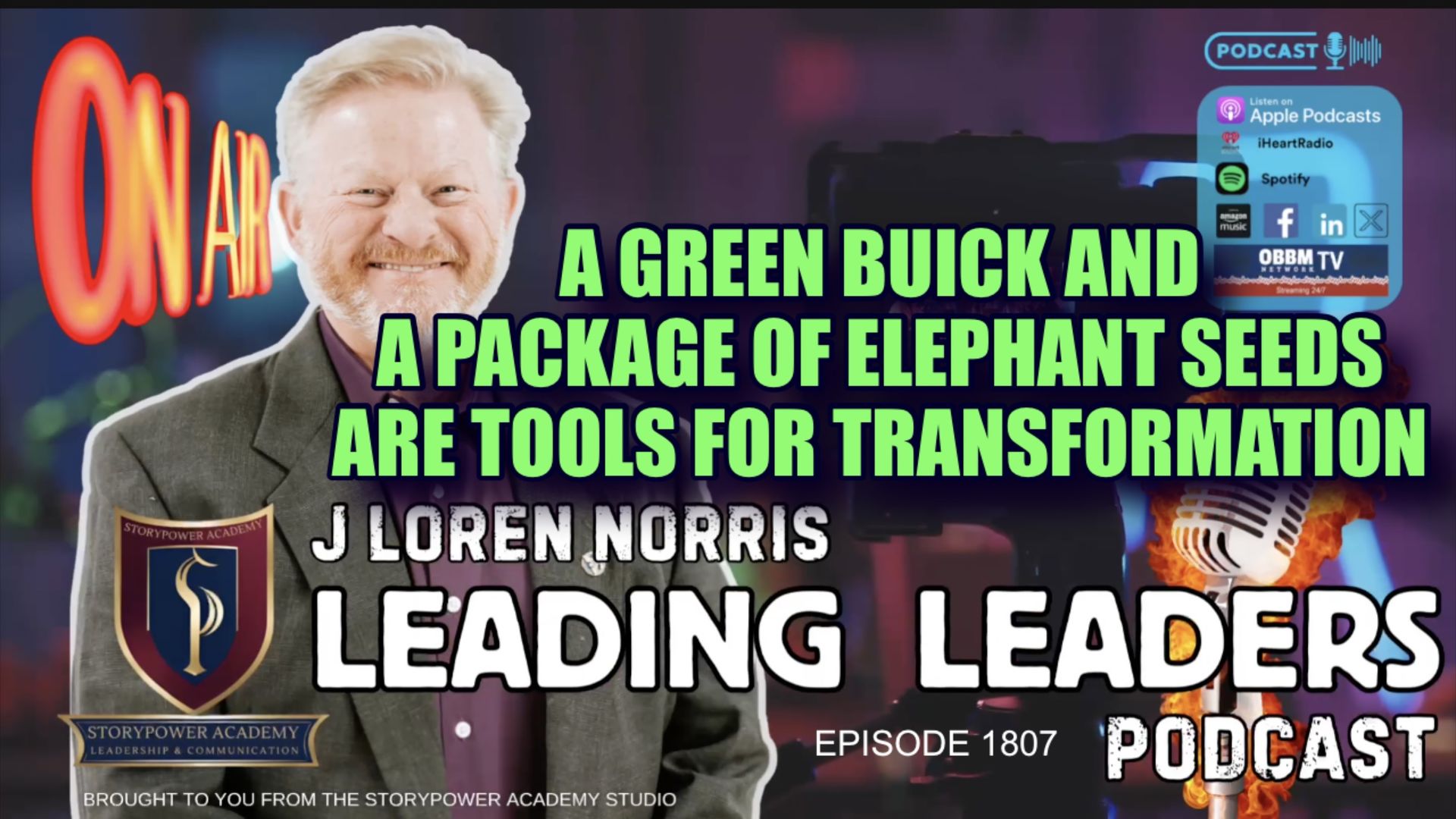 LL1808-A GREEN BUICK AND A PACKAGE OF ELEPHANT SEEDS ARE TOOLS FOR TRANSFORMATION - Leading Leaders - Leading Leaders TV