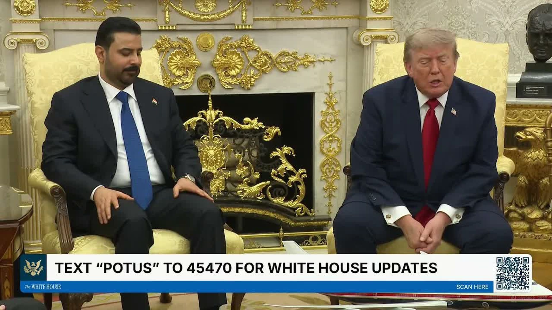 TWH283-President Trump Participates in a Bilateral Meeting with the Prime Minister of the Republic of Iraq - The White House